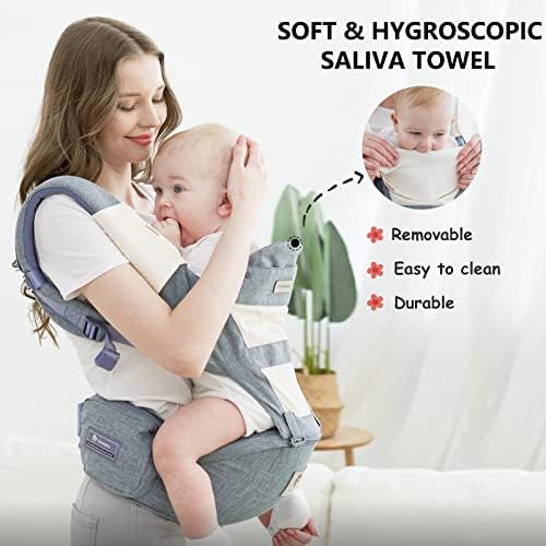 Bellababy baby carrier breathable fabric and padding close up