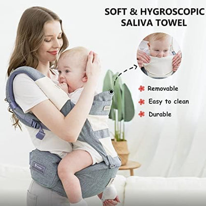 Bellababy baby carrier breathable fabric and padding close up