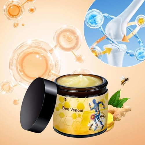 Two jars of Yivannuo Bee Venom Bone Therapy Gel side by side