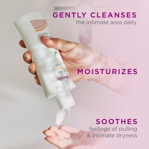 Saforelle feminine wash with Burdock extract for soothing dry sensitive skin.