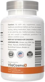 VitaCosmoX vegetarian citrus bioflavonoid capsules poured out on a clean surface