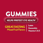 Ocuvite Eye Health Gummy supplement bottle showing back label details
