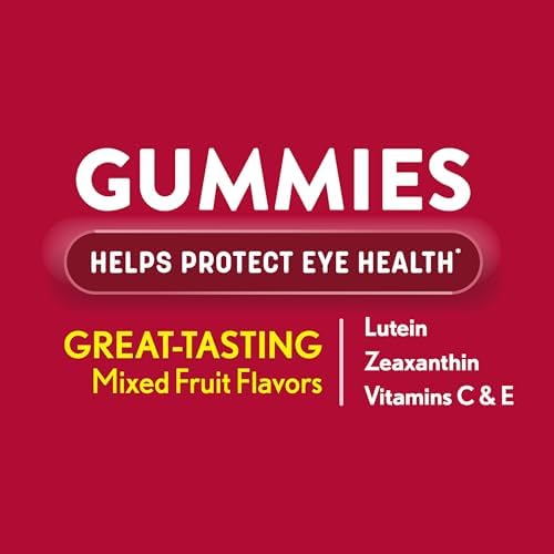 Ocuvite Eye Health Gummy supplement bottle showing back label details