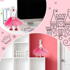 Magnetic desk goose wearing heart necklace and tutu dress