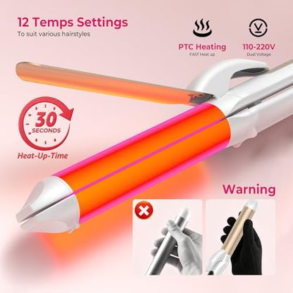 UMIGA multi functional travel curling iron packaged and ready for global transit.