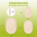 27 count pack of Bukihome bunion guards for all day comfort