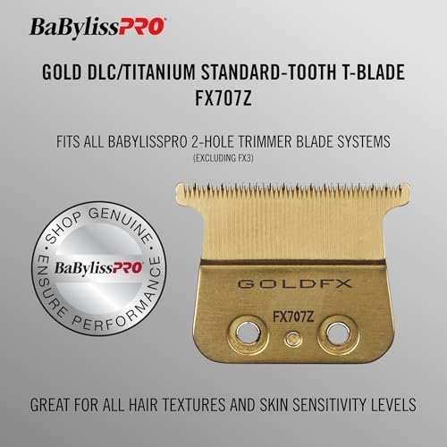 Side profile of zero-gap adjustable T-blade for FX787 trimmers