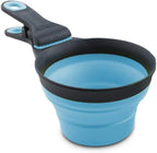 Dexas Popware for Pets Collapsible Klip Scoop, 3-in-1 Pet Food Scoop, Measuring Cup and Bag Clip, 1/2 Cup Capacity, Pro Blue - Image 15
