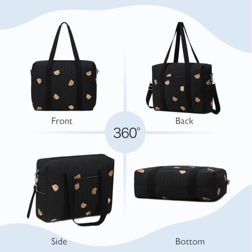 LORADI baby changing bag showing metal zippers