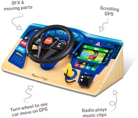 FSC certified Melissa and Doug racing car steering wheel preschool learning toy packaging