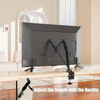 Rear view installation demonstration highlighting how the VESA mounting plates securely attach to a television chassis.