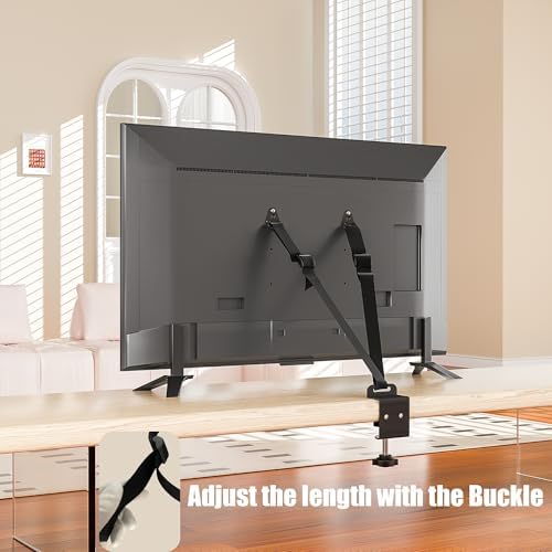 Rear view installation demonstration highlighting how the VESA mounting plates securely attach to a television chassis.