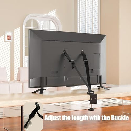 Rear view installation demonstration highlighting how the VESA mounting plates securely attach to a television chassis.