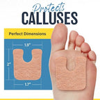 One fourth inch thick metatarsal cushioning pad side view