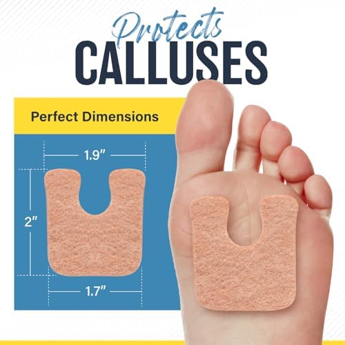 One fourth inch thick metatarsal cushioning pad side view