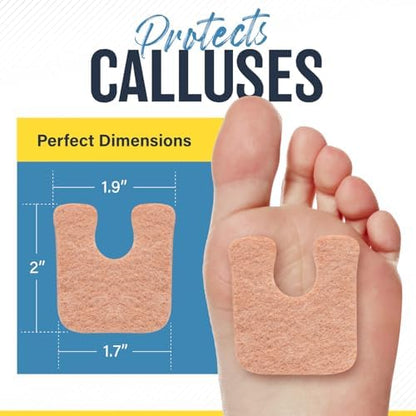 One fourth inch thick metatarsal cushioning pad side view