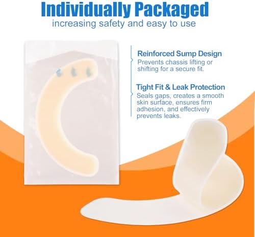 Authentic USA imported leak proof ostomy supplies on a clean background
