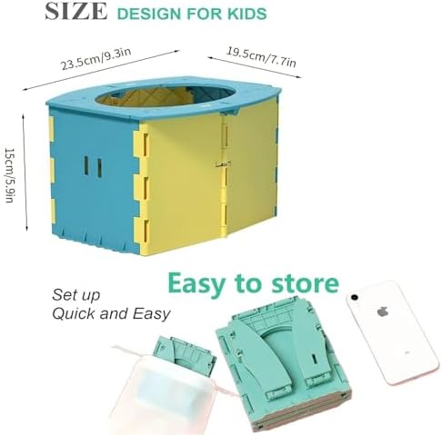 Vufvoid portable folding toilet in folded compact state