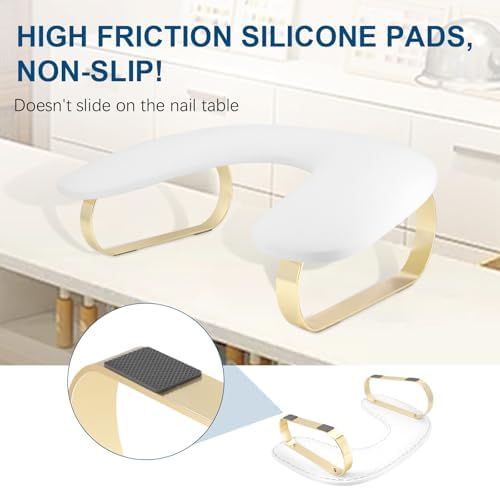 Top view of Fblxe U-shaped manicure stand for nail technicians