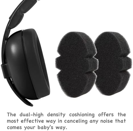 PandaEar infant headphones folded for travel storage