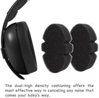 PandaEar infant headphones folded for travel storage