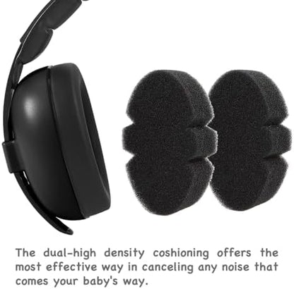 PandaEar infant headphones folded for travel storage