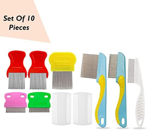 Professional grade metal nit comb for chemical free hair care