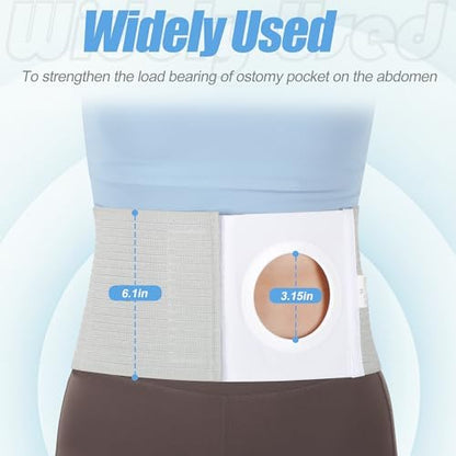 NIdreamCE medical ostomy belt back closure and adjustment straps
