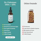 Dr. Fuhrman vegan omega 3 supplement dropper and liquid texture