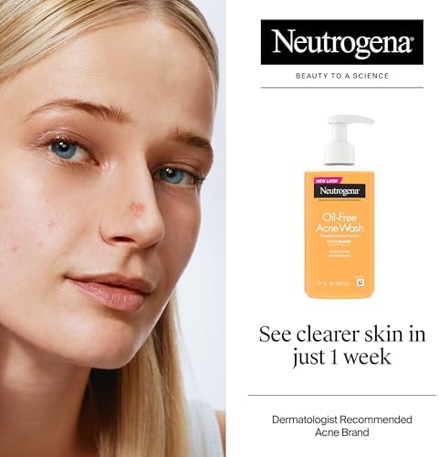 Neutrogena oil-free facial wash unclogs pores eliminates blackheads blemishes