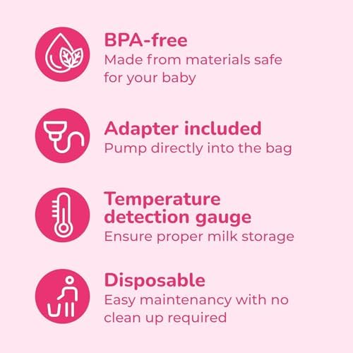 Spectra milk bag temperature sensor feature indicator