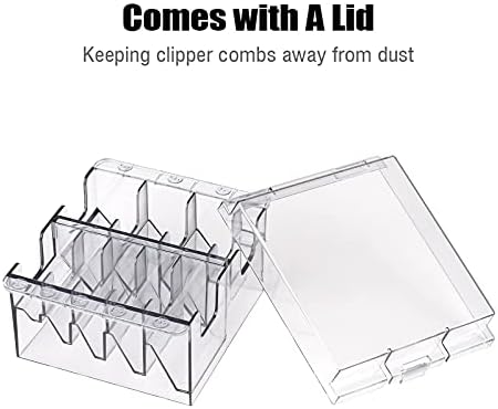 Side view of ERYUE ABS plastic barber tools container highlighting compact rectangular dimensions