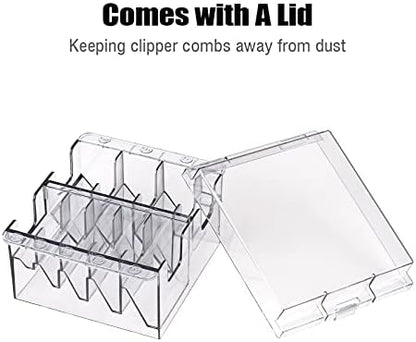 Side view of ERYUE ABS plastic barber tools container highlighting compact rectangular dimensions