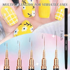 Lykjdnz 8 piece nail art tool kit for precise gel application.