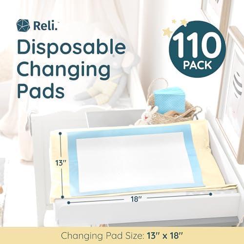 Stacked blue and white waterproof changing pads