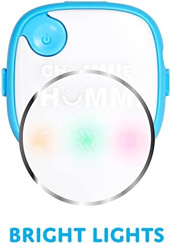 Side profile of the lightweight one ounce Chummie Elite pediatric alarm unit
