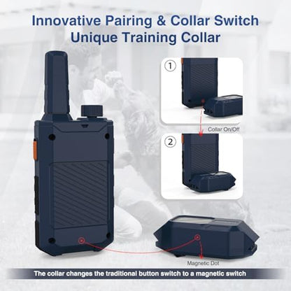 Adjustable digital control transmitter for humanely managing medium to large breeds