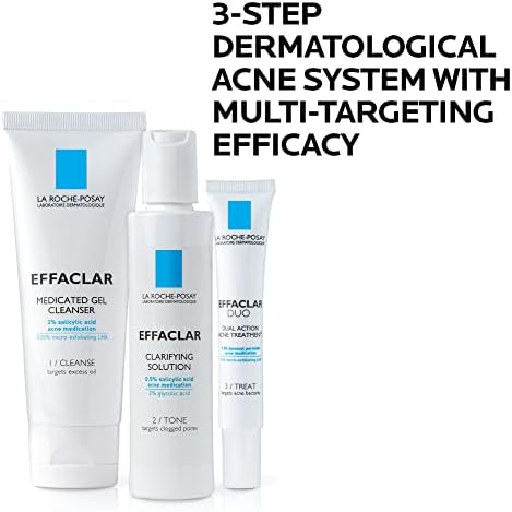 Complete acne routine with cleanser toner and targeted spot treatment