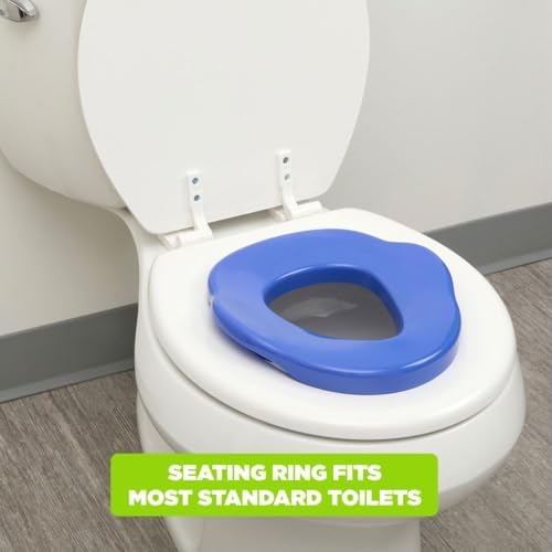 Side profile of Bluey themed potty trainer for toddlers