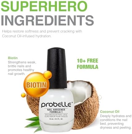 Probelle Formula 1 base coat providing assistance with nail growth and breakage prevention