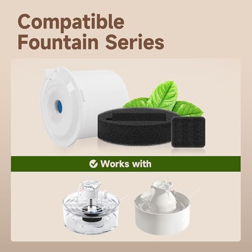 Authentic USA imported PETIMI replacement filter kit for cat and dog fountains