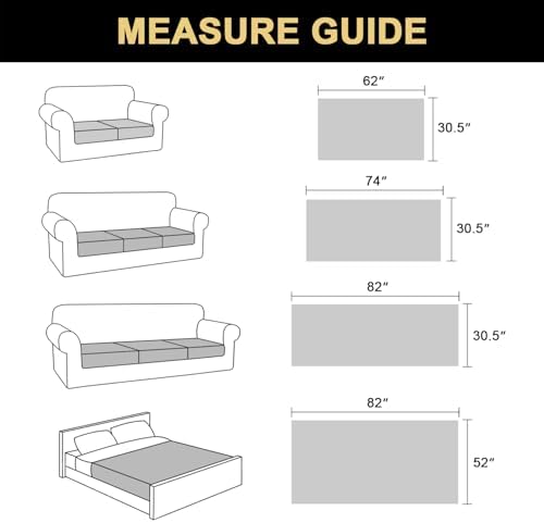 PrinceDeco non slip silicone dot backing texture preventing couch cover from sliding.