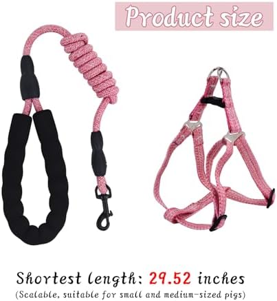 Adjustable telescopic straps of the YeeBeny small pet pig walking lead