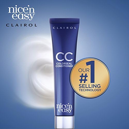 Clairol Nice 'N Easy Natural Medium Auburn hair color kit components laid out