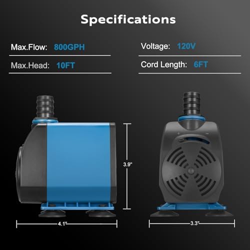 TONGCHANT fountain pump illustrating the internal magnetic drive copper wire motor structure.