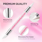Close up of dual tipped silicone nail sculpting tools