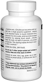 Source Naturals amino acid supplement label details
