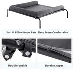 WESTERN HOME Cooling Elevated Dog Bed for Large Dogs, Portable Indoor & Outdoor Raised Dog Bed with Breathable Mesh, Chew Proof Pet Hammock Cots with Removable and Waterproof Bolsters - Image 6