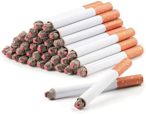 CLESEN fake cigarettes showing white middle and detailed ash texture
