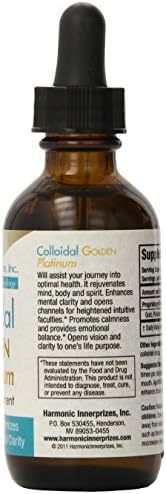 Harmonic Innerprizes Colloidal Golden Platinum dietary supplement bottle